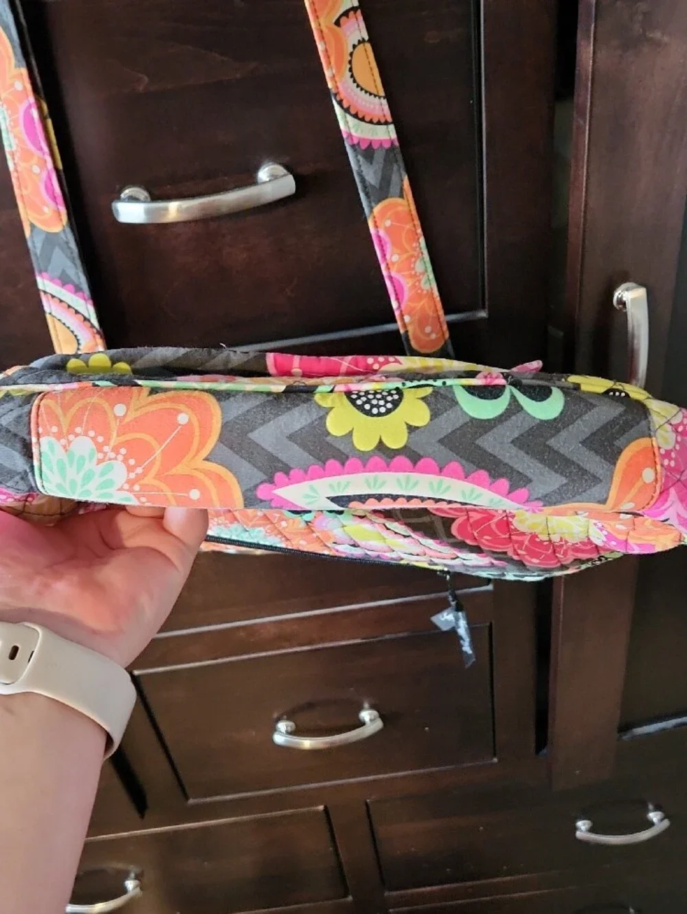 Vera Bradley Hipster Quilted Floral Crossbody in Retired Ziggy Zinnia